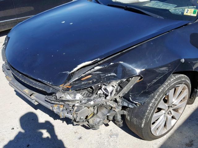 1HGCS22868A005488 - 2008 HONDA ACCORD EXL BLACK photo 9
