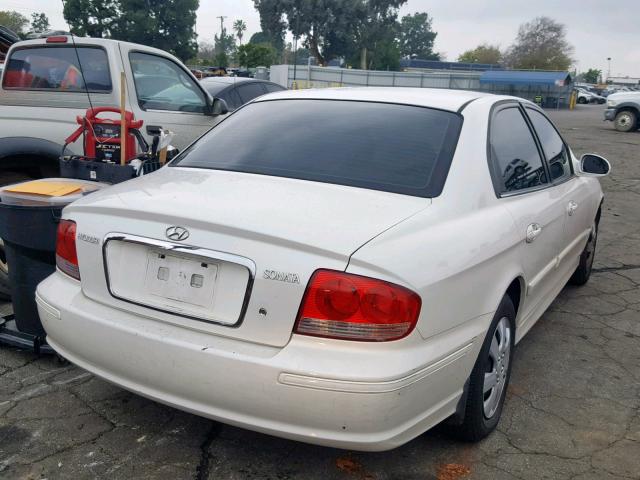 KMHWF25S62A603011 - 2002 HYUNDAI SONATA GL WHITE photo 4