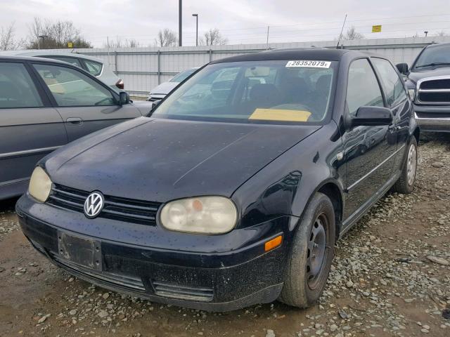 9BWBL61J944040138 - 2004 VOLKSWAGEN GOLF GL BLACK photo 2