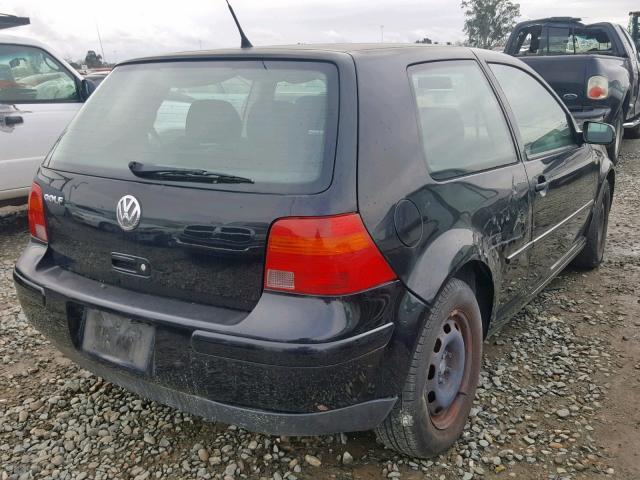 9BWBL61J944040138 - 2004 VOLKSWAGEN GOLF GL BLACK photo 4