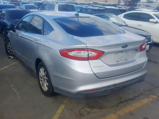 3FA6P0G73FR206632 - 2015 FORD FUSION S SILVER photo 3