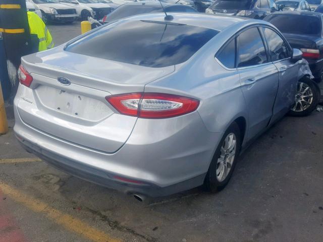 3FA6P0G73FR206632 - 2015 FORD FUSION S SILVER photo 4