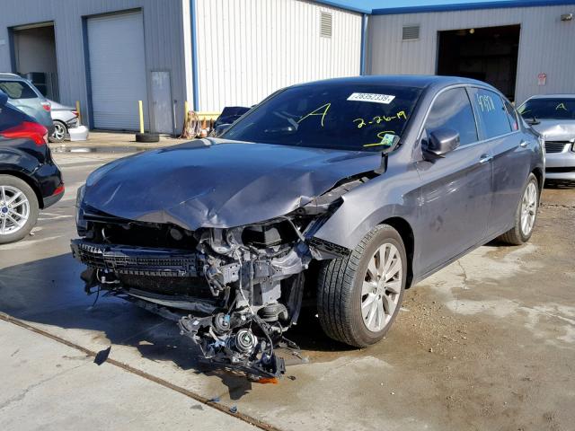 1HGCR2F82FA117417 - 2015 HONDA ACCORD EXL GRAY photo 2