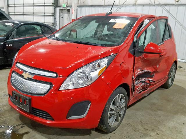 KL8CL6S09GC617211 - 2016 CHEVROLET SPARK EV 2 RED photo 2