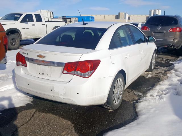 1G1PJ5SC2C7113811 - 2012 CHEVROLET CRUZE ECO WHITE photo 4