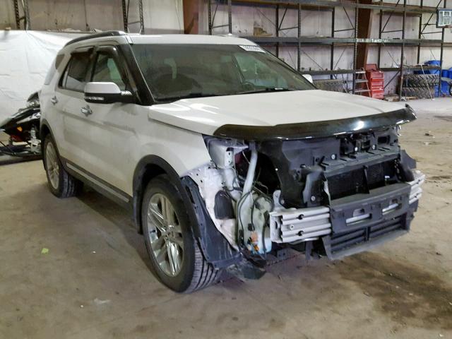 1FM5K8F87GGA06449 - 2016 FORD EXPLORER L WHITE photo 1