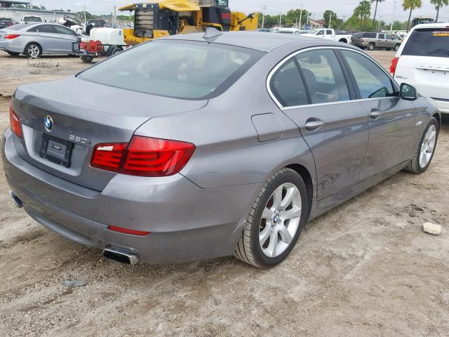 WBAFU9C56DDY71183 - 2013 BMW 550 XI GRAY photo 4