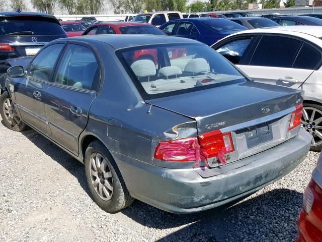 KNAGD128325121913 - 2002 KIA OPTIMA MAG GRAY photo 3