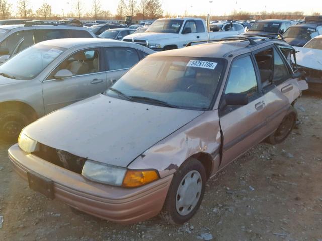 1FASP15J1SW385442 - 1995 FORD ESCORT LX TAN photo 2