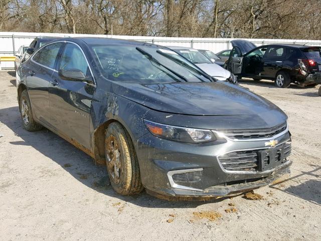 1G1ZB5ST0JF225581 - 2018 CHEVROLET MALIBU LS GRAY photo 1