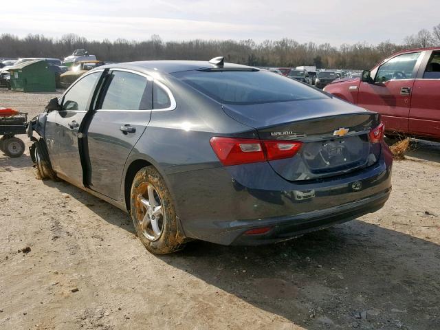 1G1ZB5ST0JF225581 - 2018 CHEVROLET MALIBU LS GRAY photo 3