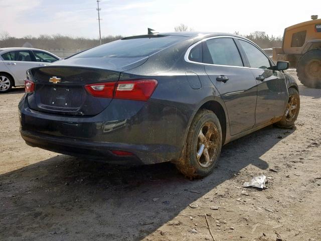 1G1ZB5ST0JF225581 - 2018 CHEVROLET MALIBU LS GRAY photo 4