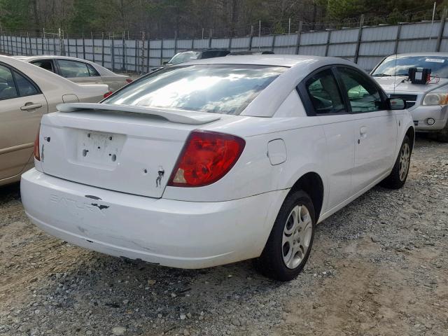 1G8AN12FX4Z106223 - 2004 SATURN ION LEVEL WHITE photo 4