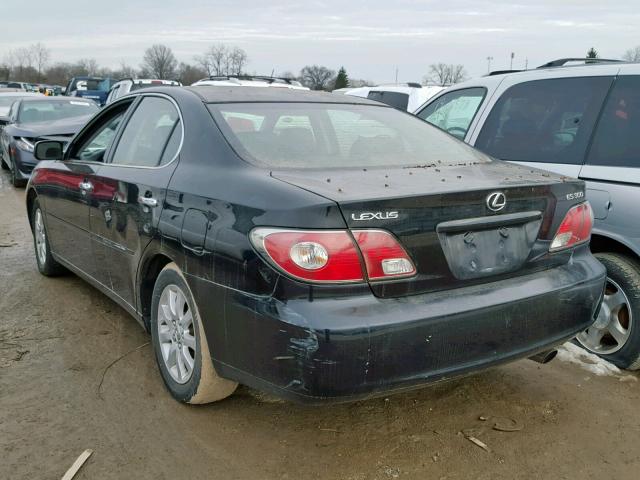 JTHBF30G920041590 - 2002 LEXUS ES 300 BLACK photo 3