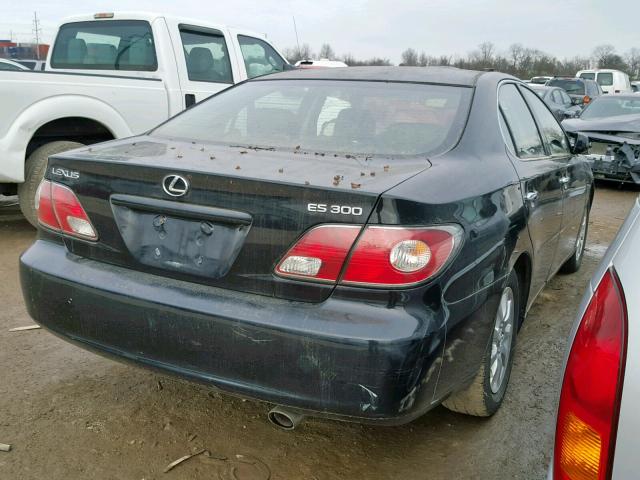 JTHBF30G920041590 - 2002 LEXUS ES 300 BLACK photo 4