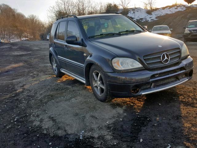 4JGAB54E91A251561 - 2001 MERCEDES-BENZ ML 320 BLACK photo 1