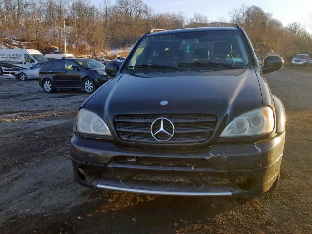 4JGAB54E91A251561 - 2001 MERCEDES-BENZ ML 320 BLACK photo 9