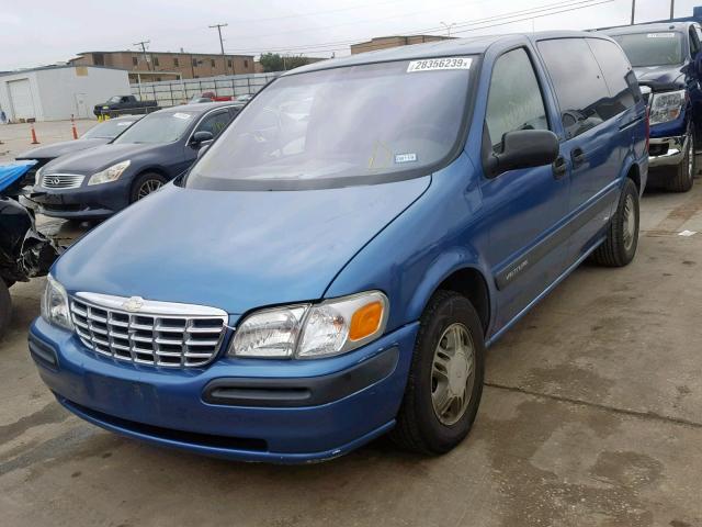 1GNDX03E6YD167222 - 2000 CHEVROLET VENTURE BLUE photo 2