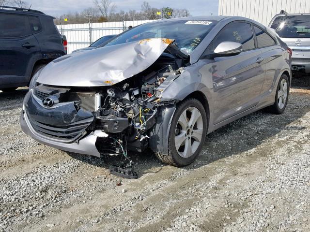 KMHDH6AE3DU003976 - 2013 HYUNDAI ELANTRA CO GRAY photo 2