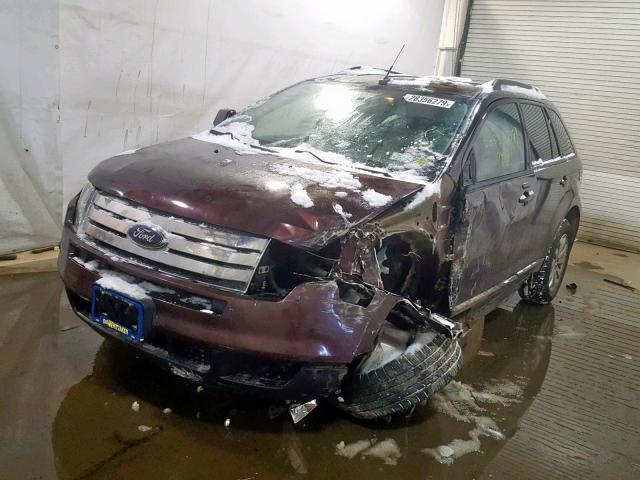 2FMDK3JC7ABA38424 - 2010 FORD EDGE SEL MAROON photo 2