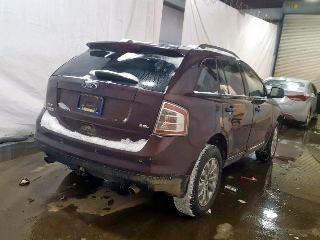 2FMDK3JC7ABA38424 - 2010 FORD EDGE SEL MAROON photo 4