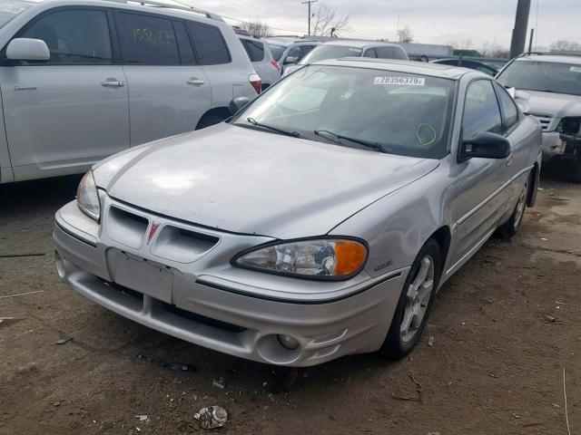 1G2NW12E92C235831 - 2002 PONTIAC GRAND AM G SILVER photo 2