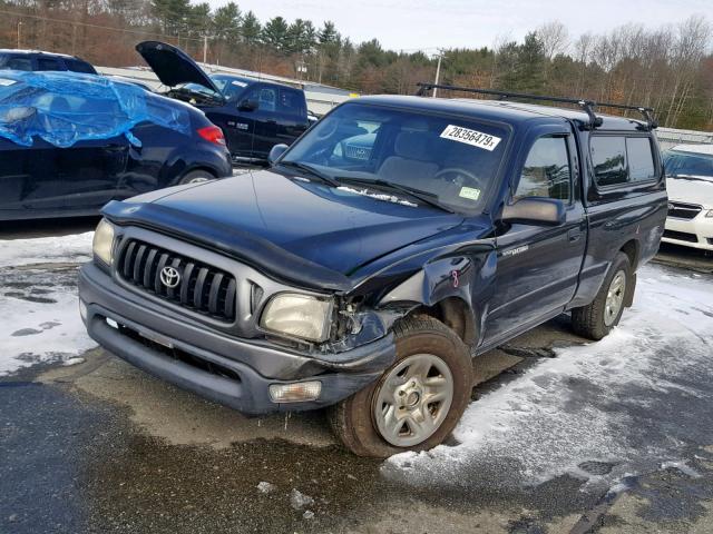 5TENL42N82Z884897 - 2002 TOYOTA TACOMA BLACK photo 2