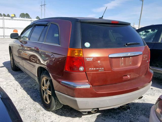 2A8GM68X47R240300 - 2007 CHRYSLER PACIFICA T MAROON photo 3