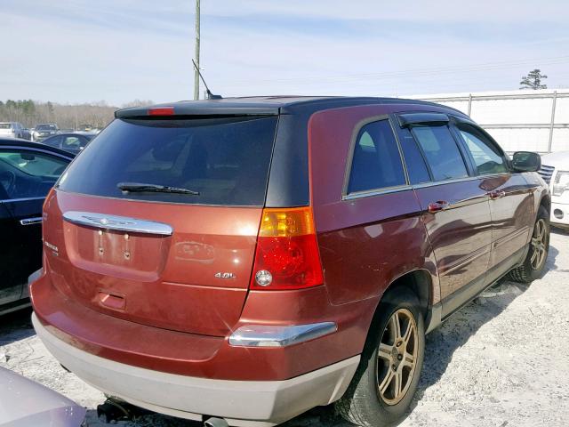 2A8GM68X47R240300 - 2007 CHRYSLER PACIFICA T MAROON photo 4