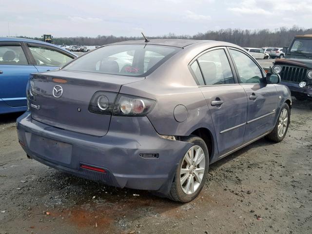 JM1BK323481788685 - 2008 MAZDA 3 S BLUE photo 4