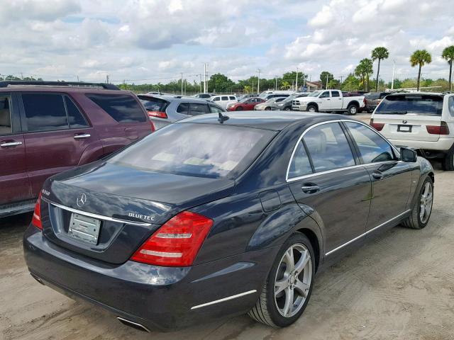 WDDNG8DB3CA471124 - 2012 MERCEDES-BENZ S 350 BLUE BLUE photo 4