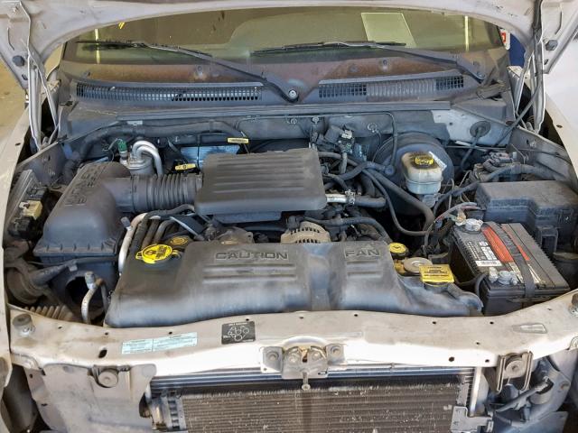 1B7GL2AN4YS745619 - 2000 DODGE DAKOTA QUA SILVER photo 7