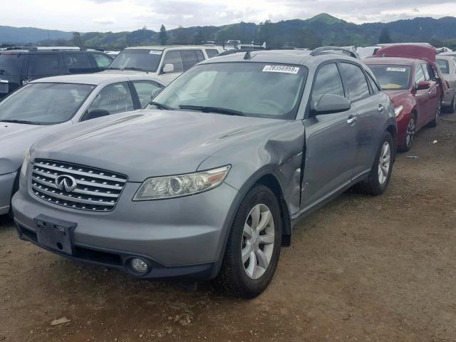 JNRAS08W65X216084 - 2005 INFINITI FX35 SILVER photo 2