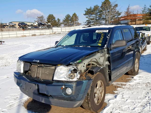 1J4GR48K45C540212 - 2005 JEEP GRAND CHER GREEN photo 2