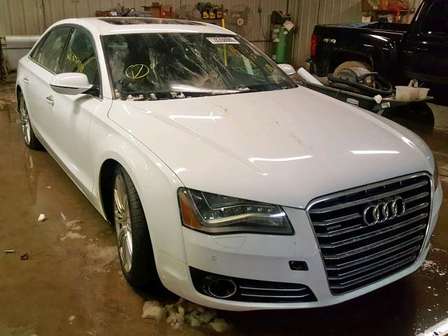 WAURVAFD3CN011328 - 2012 AUDI A8 L QUATT WHITE photo 1