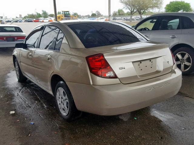 1G8AJ52F54Z197064 - 2004 SATURN ION LEVEL GOLD photo 3