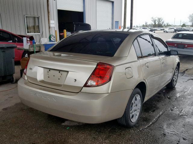 1G8AJ52F54Z197064 - 2004 SATURN ION LEVEL GOLD photo 4