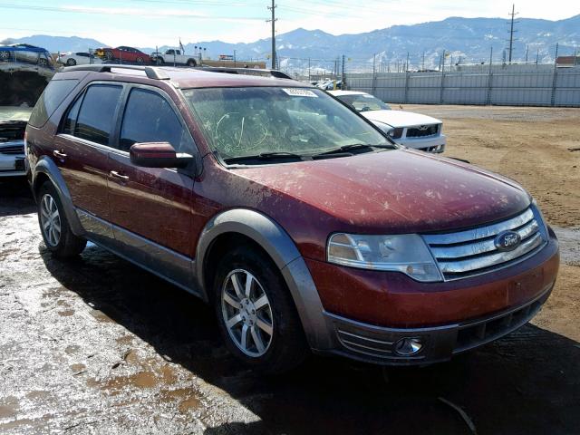 1FMDK05W38GA07743 - 2008 FORD TAURUS X S MAROON photo 1