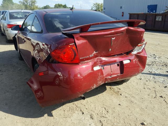 1G2AS18H897271802 - 2009 PONTIAC G5 MAROON photo 9