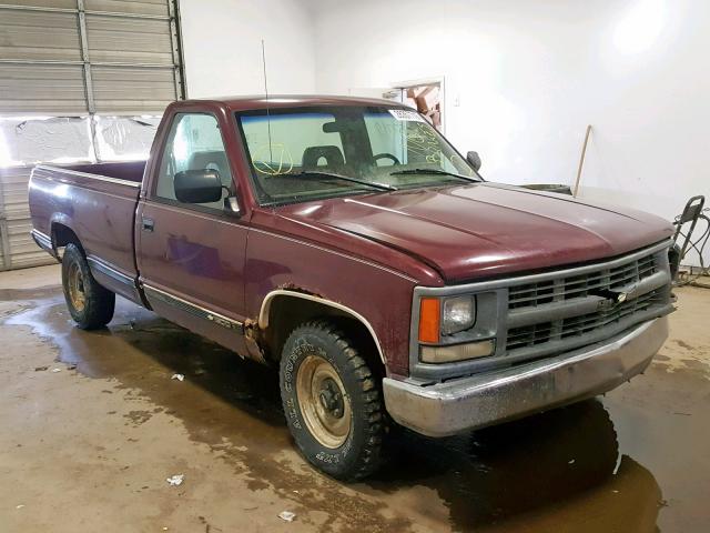 1GCDC14Z0RZ254260 - 1994 CHEVROLET GMT-400 C1 BURGUNDY photo 1