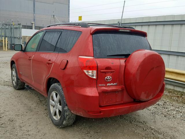 JTMBD31V365037077 - 2006 TOYOTA RAV4 LIMIT RED photo 3