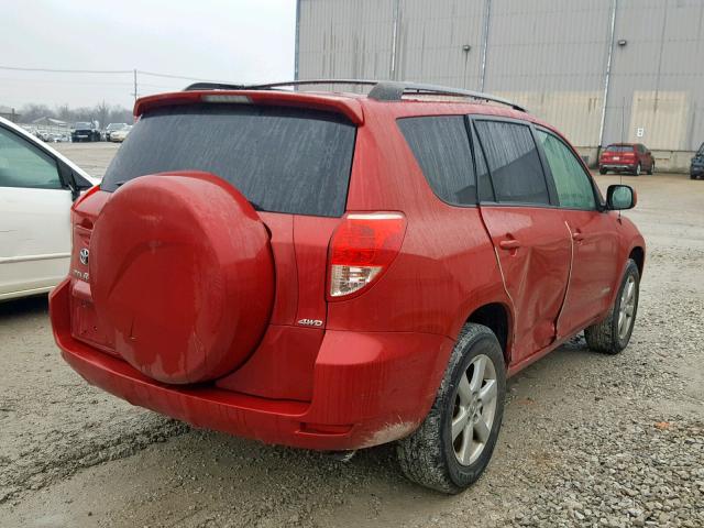 JTMBD31V365037077 - 2006 TOYOTA RAV4 LIMIT RED photo 4