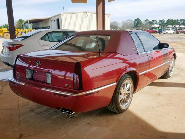 1G6ET1293XU601276 - 1999 CADILLAC ELDORADO T MAROON photo 4