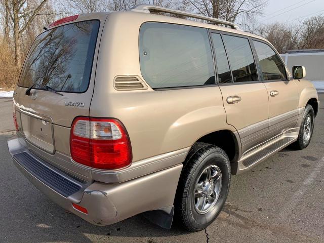 JTJHT00W113511325 - 2001 LEXUS LX 470 TAN photo 4