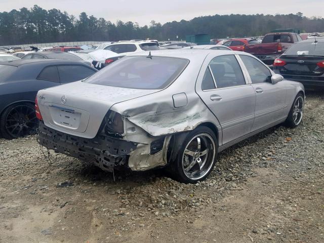 WDBNG75J52A229815 - 2002 MERCEDES-BENZ S 500 SILVER photo 4