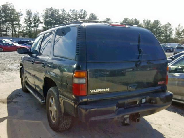 1GKEK63UX1J157276 - 2001 GMC DENALI GREEN photo 3