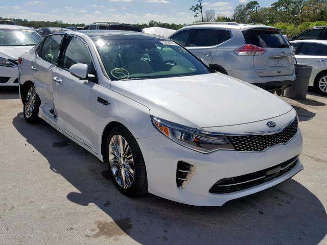 5XXGV4L22GG107077 - 2016 KIA OPTIMA SXL WHITE photo 1