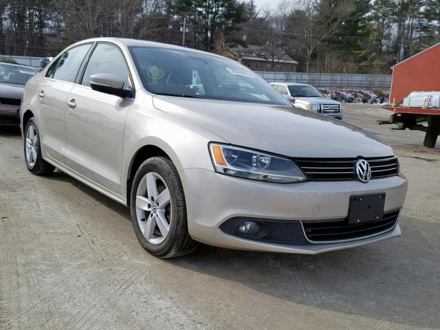 3VWLL7AJ8CM451079 - 2012 VOLKSWAGEN JETTA TDI BEIGE photo 1