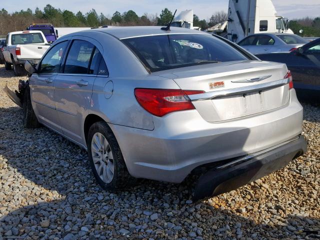 1C3CCBAB4CN273048 - 2012 CHRYSLER 200 LX SILVER photo 3