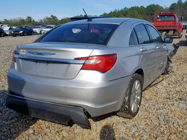 1C3CCBAB4CN273048 - 2012 CHRYSLER 200 LX SILVER photo 4